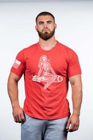 Nine Line Premium Heartbreaker Limited Edition T-Shirt in Red Heather